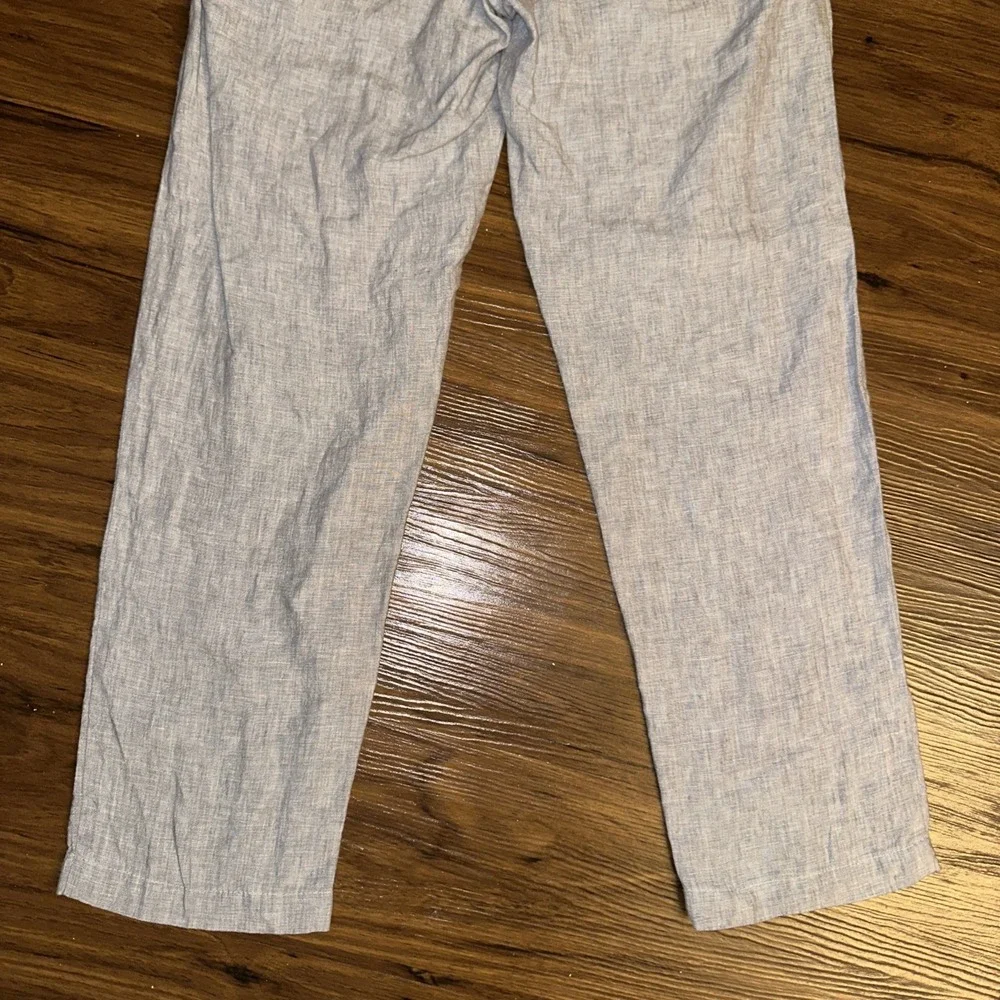 J Crew Mens Classic Fit 100% Linen Trouser Pants Gray 29x32 (30x27) CA092